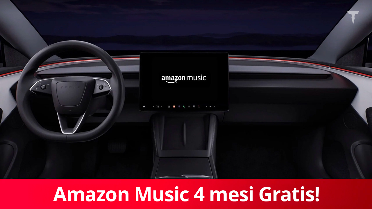 Provate Amazon Music Unlimited sulle vostre Tesla come sostituto di Spotify o Apple Music: è del tutto GRATIS per 4 mesi! 1