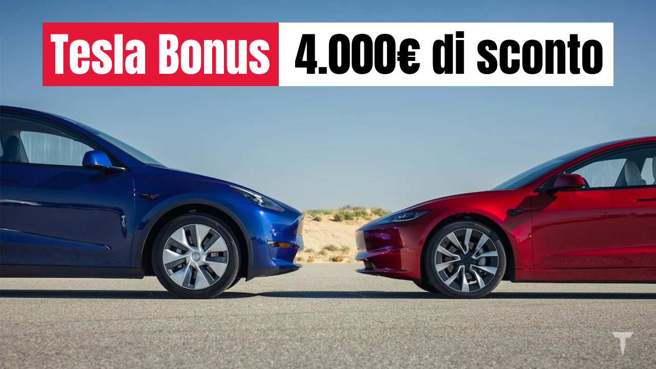 Tesla sconta la Model 3 e la Model Y di altri 4.000€ con il Tesla Bonus: Adesso si parte da 36.475€! 1