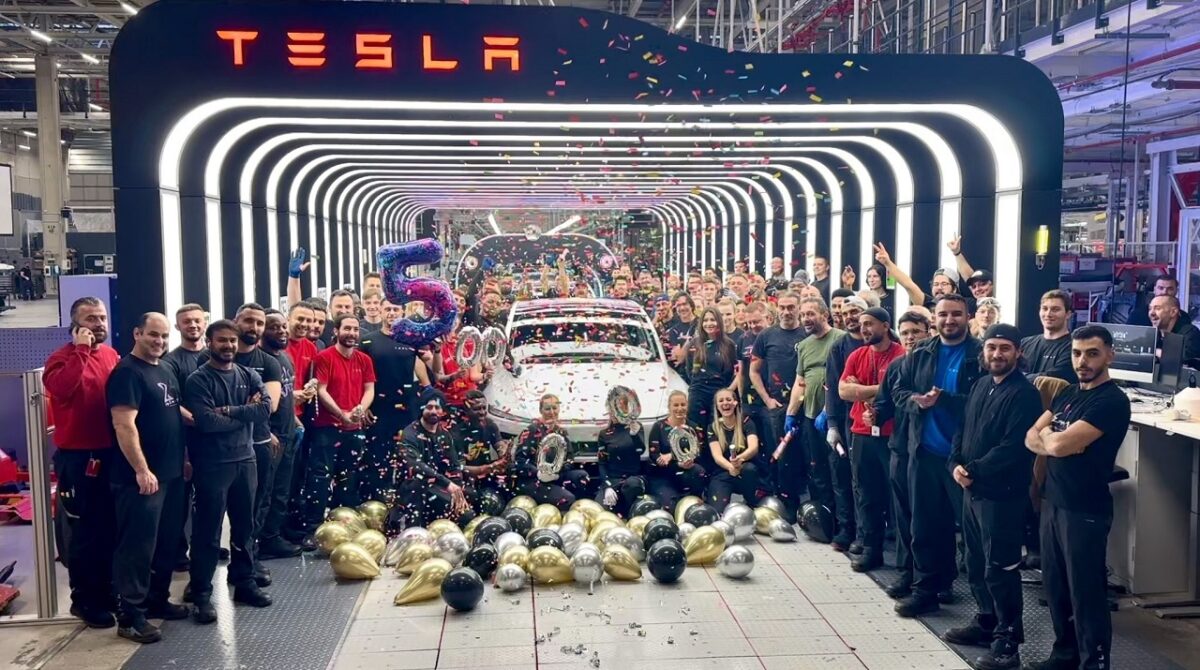Tesla ha prodotto il suo 500.000° Model Y a Berlino 1