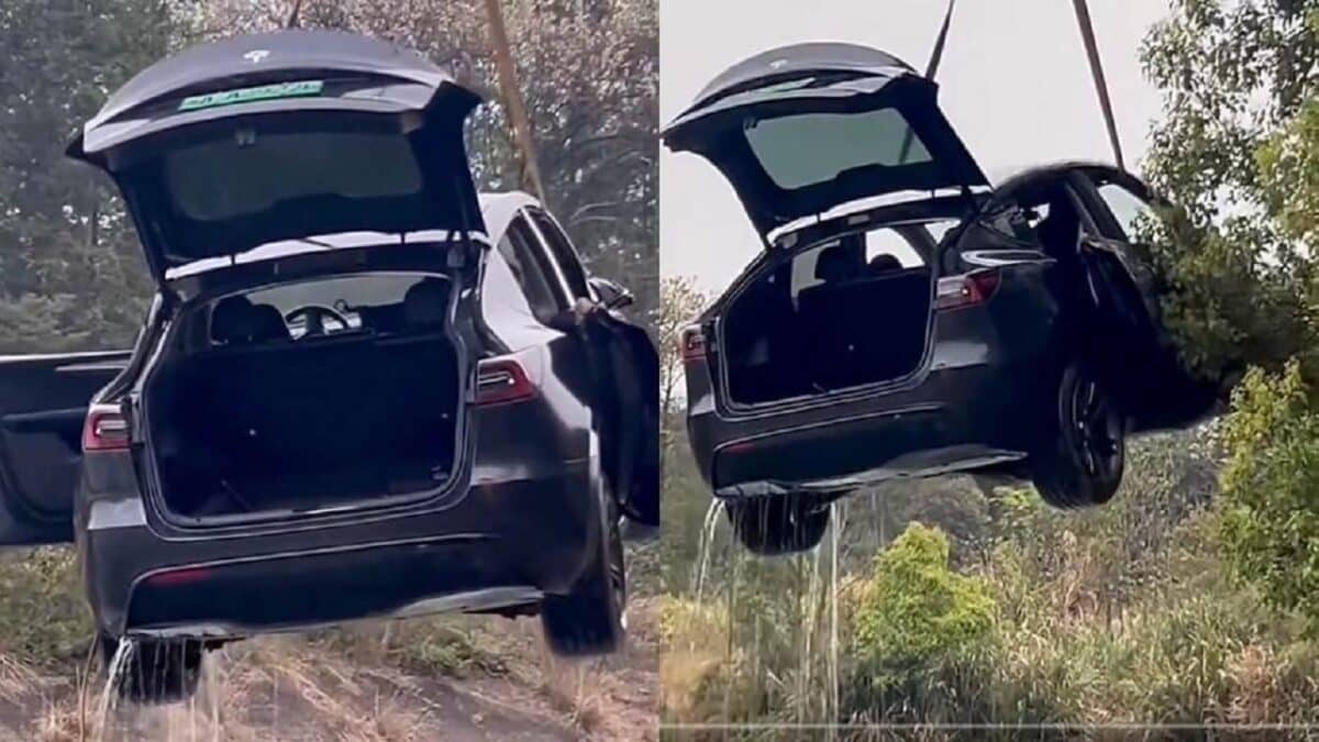 Tesla aggiunge una nuova funzione di sicurezza che apre finestrini e bagagliaio automaticamente se l’auto finisce in acqua 1